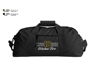 Duffle Bag, Waxhaw Fire, Fire Department, Teamtime, Team time, sublimation, custom sports apparel, team uniforms, spirit wear, spiritwear, sports uniforms, custom shirts, team store, custom team store, fundraiser sports, apparel fundraiser