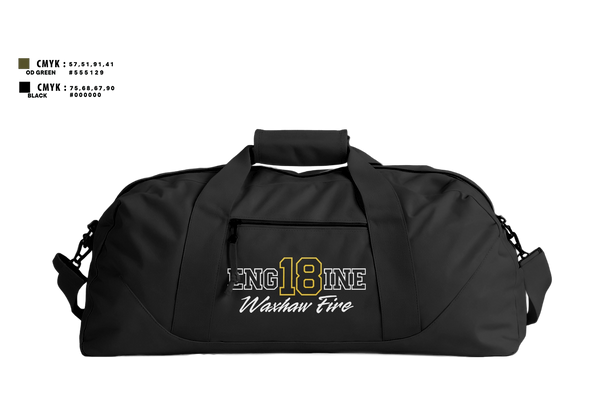 Duffle Bag, Waxhaw Fire, Fire Department, Teamtime, Team time, sublimation, custom sports apparel, team uniforms, spirit wear, spiritwear, sports uniforms, custom shirts, team store, custom team store, fundraiser sports, apparel fundraiser