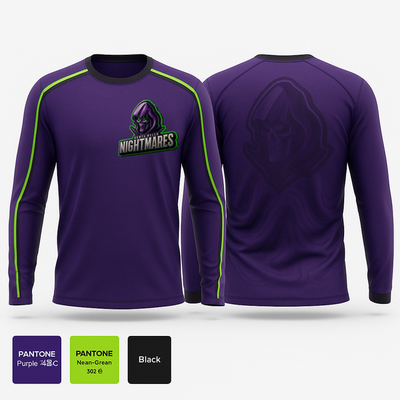 Santa Nella Nightmares 19427419 Long Sleeve Performance Shirt 1