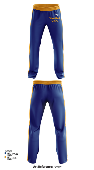 Manassas Tigers 52389301 Sweatpants - 1