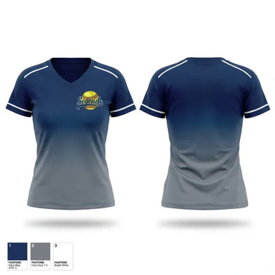Legends 54108446 Women's Short Sleeve V-neck Shirt - 1