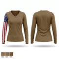 Apt 12 Women's Long Sleeve V-neck Shirt - 1