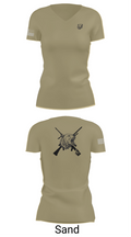 APM 1-25 83857277 Women's Short Sleeve V-neck Shirt - 88