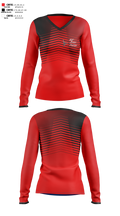 Vault Dance Company Women's Long Sleeve V-neck Shirt - 100