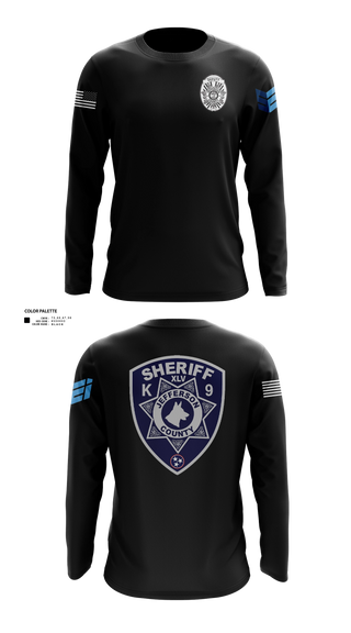 Long Sleeve Performance Shirt, Jefferson County Sheriff's Office K-9 Unit, Police, Teamtime, Team time, sublimation, custom sports apparel, team uniforms, spirit wear, spiritwear, sports uniforms, custom shirts, team store, custom team store, fundraiser sports, apparel fundraiser