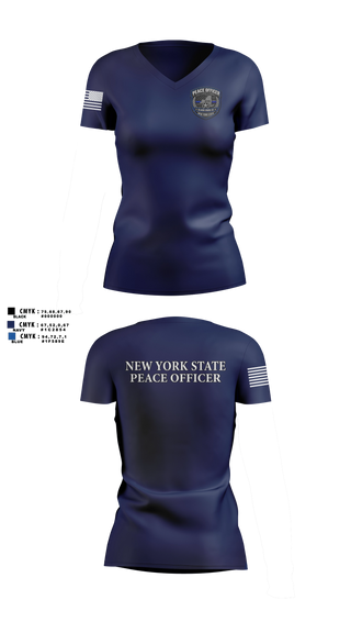 Womens Short Sleeve Vneck Shirt, NY State Peace Officer Class 2026-11, Police, Teamtime, Team time, sublimation, custom sports apparel, team uniforms, spirit wear, spiritwear, sports uniforms, custom shirts, team store, custom team store, fundraiser sports, apparel fundraiser