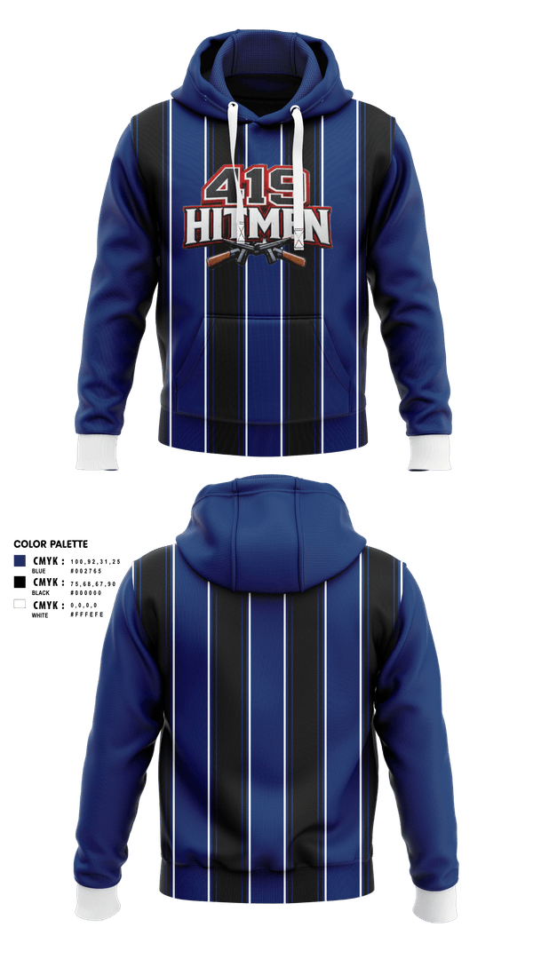 Hoodie, 419 hitmen, Softball, Teamtime, Team time, sublimation, custom sports apparel, team uniforms, spirit wear, spiritwear, sports uniforms, custom shirts, team store, custom team store, fundraiser sports, apparel fundraiser