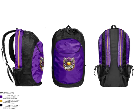 Gear Bag, Lady Fusion, Softball, Teamtime, Team time, sublimation, custom sports apparel, team uniforms, spirit wear, spiritwear, sports uniforms, custom shirts, team store, custom team store, fundraiser sports, apparel fundraiser