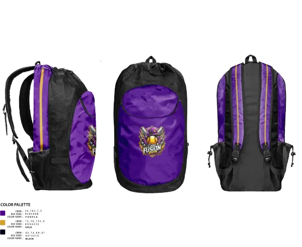 Gear Bag, Lady Fusion, Softball, Teamtime, Team time, sublimation, custom sports apparel, team uniforms, spirit wear, spiritwear, sports uniforms, custom shirts, team store, custom team store, fundraiser sports, apparel fundraiser