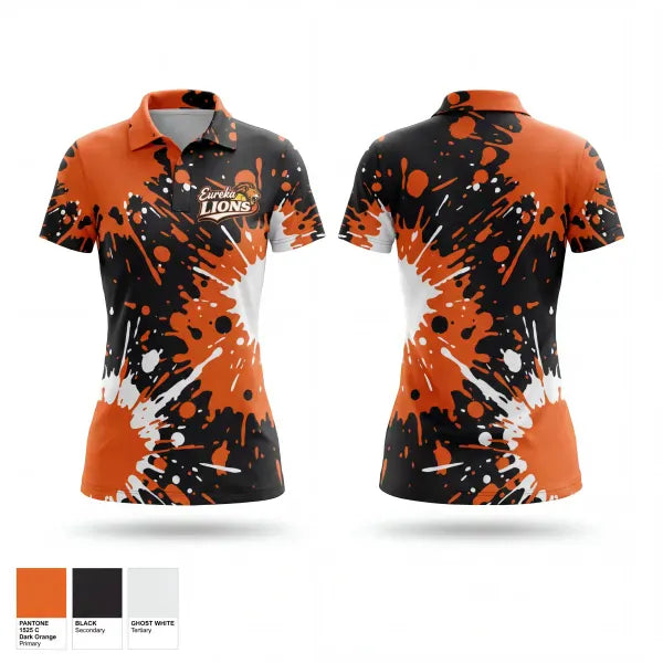 Short Sleeve Performance Polo, Eureka Lions, Softball, Teamtime, Team time, sublimation, custom sports apparel, team uniforms, spirit wear, spiritwear, sports uniforms, custom shirts, team store, custom team store, fundraiser sports, apparel fundraiser