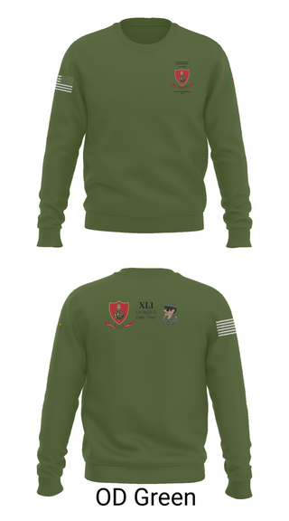 Crew Neck Sweatshirt, CMLP41, Army, Teamtime, Team time, sublimation, custom sports apparel, team uniforms, spirit wear, spiritwear, sports uniforms, custom shirts, team store, custom team store, fundraiser sports, apparel fundraiser