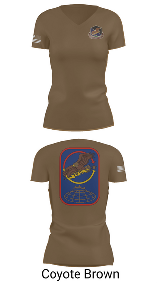 Womens Short Sleeve Vneck Shirt, 100th Missile Defense Brigade, , Teamtime, Team time, sublimation, custom sports apparel, team uniforms, spirit wear, spiritwear, sports uniforms, custom shirts, team store, custom team store, fundraiser sports, apparel fundraiser