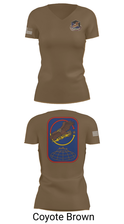 100th Missile Defense Brigade 43971287 Women's Short Sleeve V-neck Shirt - 8