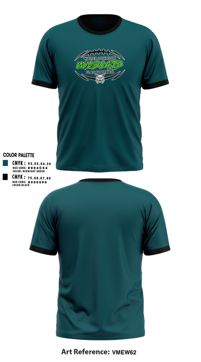 Walter Johnson High School Wildcats 54894865 Short Sleeve Performance Shirt - 7