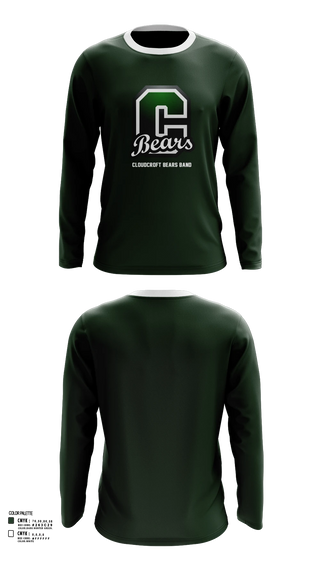 Long Sleeve Performance Shirt, Cloudcroft Bears Band, Spirit Store, Teamtime, Team time, sublimation, custom sports apparel, team uniforms, spirit wear, spiritwear, sports uniforms, custom shirts, team store, custom team store, fundraiser sports, apparel fundraiser