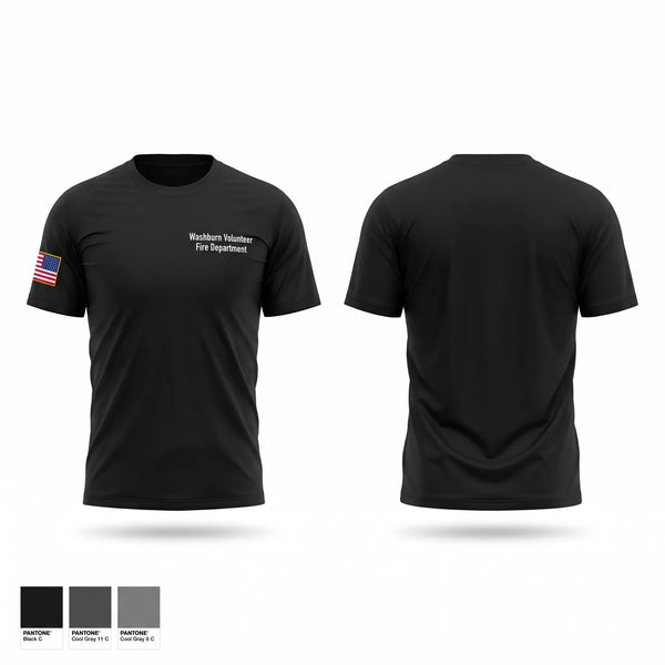 Short Sleeve Performance Shirt, Washburn Volunteer Fire Department, Fire Department, Teamtime, Team time, sublimation, custom sports apparel, team uniforms, spirit wear, spiritwear, sports uniforms, custom shirts, team store, custom team store, fundraiser sports, apparel fundraiser