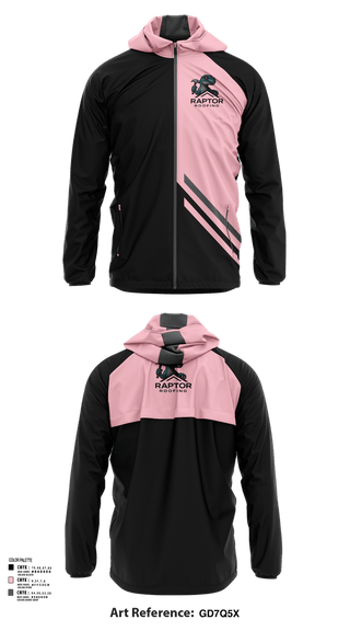 Windbreaker, Raptor Roofing, , Teamtime, Team time, sublimation, custom sports apparel, team uniforms, spirit wear, spiritwear, sports uniforms, custom shirts, team store, custom team store, fundraiser sports, apparel fundraiser
