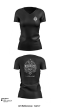 HHC 1/109th INF 83740504 Women's Short Sleeve V-neck Shirt - 1