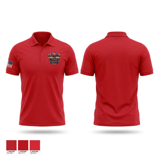 Short Sleeve Performance Polo, Powell Town Volunteer Fire Department, Fire Department, Teamtime, Team time, sublimation, custom sports apparel, team uniforms, spirit wear, spiritwear, sports uniforms, custom shirts, team store, custom team store, fundraiser sports, apparel fundraiser