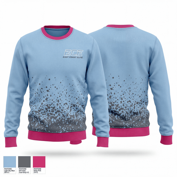 Crew Neck Sweatshirt, East Coast Elite 12 U, Softball, Teamtime, Team time, sublimation, custom sports apparel, team uniforms, spirit wear, spiritwear, sports uniforms, custom shirts, team store, custom team store, fundraiser sports, apparel fundraiser
