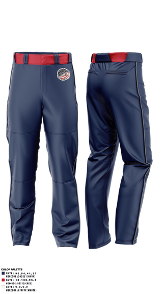 Baseball Pants, KCD Freedom, Baseball, Teamtime, Team time, sublimation, custom sports apparel, team uniforms, spirit wear, spiritwear, sports uniforms, custom shirts, team store, custom team store, fundraiser sports, apparel fundraiser