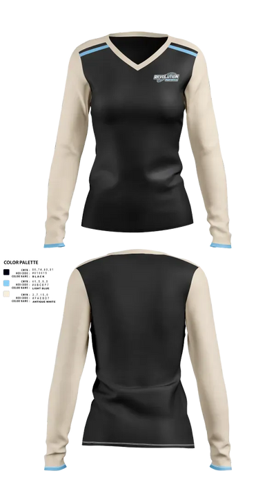 Northampton Revolution 90181132 Women's Long Sleeve V-neck Shirt - 21