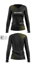 ORTIZ ACADEMY 96334363 Women's Long Sleeve V-neck Shirt - 1
