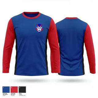 Long Sleeve Performance Shirt, Dover Academy Blue Devils, , Teamtime, Team time, sublimation, custom sports apparel, team uniforms, spirit wear, spiritwear, sports uniforms, custom shirts, team store, custom team store, fundraiser sports, apparel fundraiser