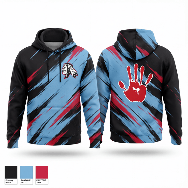 Zip Hoodie, Owyhee Braves, Wrestling, Teamtime, Team time, sublimation, custom sports apparel, team uniforms, spirit wear, spiritwear, sports uniforms, custom shirts, team store, custom team store, fundraiser sports, apparel fundraiser