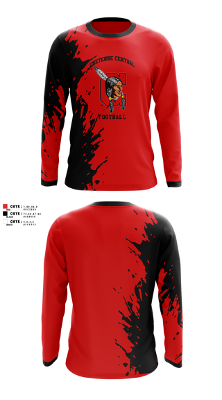 Long Sleeve Performance Shirt, Cheyenne Central, , Teamtime, Team time, sublimation, custom sports apparel, team uniforms, spirit wear, spiritwear, sports uniforms, custom shirts, team store, custom team store, fundraiser sports, apparel fundraiser