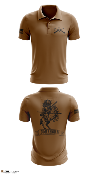 Short Sleeve Performance Polo, Charlie Company 2-121 IN BN, National Guard, Teamtime, Team time, sublimation, custom sports apparel, team uniforms, spirit wear, spiritwear, sports uniforms, custom shirts, team store, custom team store, fundraiser sports, apparel fundraiser