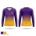 Swansea lady tigers 11342591 Women's Long Sleeve V-neck Shirt - 1