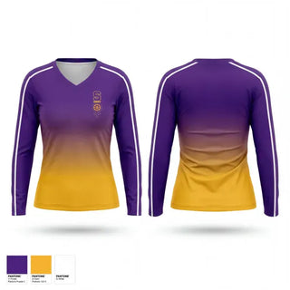 Womens Long Sleeve Vneck Shirt, Swansea lady tigers, Women's Basketball, Teamtime, Team time, sublimation, custom sports apparel, team uniforms, spirit wear, spiritwear, sports uniforms, custom shirts, team store, custom team store, fundraiser sports, apparel fundraiser