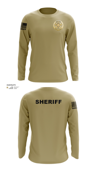 Long Sleeve Performance Shirt, Susquehanna County Sheriff, Police, Teamtime, Team time, sublimation, custom sports apparel, team uniforms, spirit wear, spiritwear, sports uniforms, custom shirts, team store, custom team store, fundraiser sports, apparel fundraiser