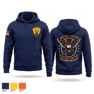 Hoodie, Shelby County Rescue Squad, Fire Department, Teamtime, Team time, sublimation, custom sports apparel, team uniforms, spirit wear, spiritwear, sports uniforms, custom shirts, team store, custom team store, fundraiser sports, apparel fundraiser
