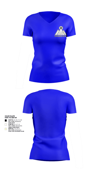 Womens Short Sleeve Vneck Shirt, Wasatch PTK, , Teamtime, Team time, sublimation, custom sports apparel, team uniforms, spirit wear, spiritwear, sports uniforms, custom shirts, team store, custom team store, fundraiser sports, apparel fundraiser