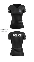 Colorado Springs Police Department 84978371 Women's Short Sleeve V-neck Shirt - 100