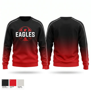 Crew Neck Sweatshirt, Eagles, Cheer, Teamtime, Team time, sublimation, custom sports apparel, team uniforms, spirit wear, spiritwear, sports uniforms, custom shirts, team store, custom team store, fundraiser sports, apparel fundraiser