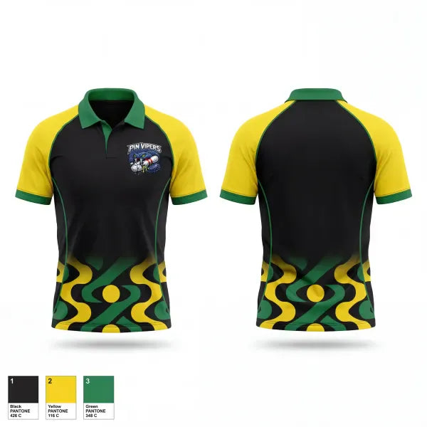 Short Sleeve Performance Polo, Pin vipersPinvipers, Bowling, Teamtime, Team time, sublimation, custom sports apparel, team uniforms, spirit wear, spiritwear, sports uniforms, custom shirts, team store, custom team store, fundraiser sports, apparel fundraiser