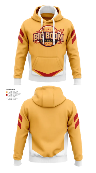 Hoodie, Big Boom, Softball, Teamtime, Team time, sublimation, custom sports apparel, team uniforms, spirit wear, spiritwear, sports uniforms, custom shirts, team store, custom team store, fundraiser sports, apparel fundraiser