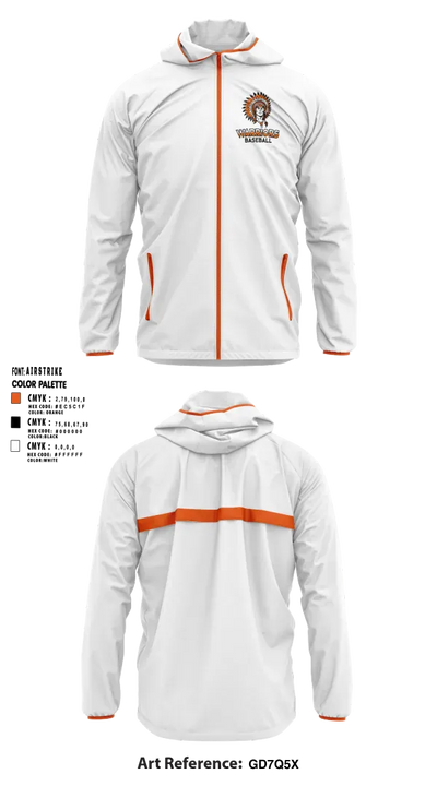 Honey Grove Baseball 79454883 Windbreaker - 4