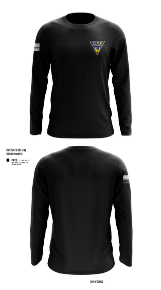 Long Sleeve Performance Shirt, FIRE POLICE OF NJ, Police, Teamtime, Team time, sublimation, custom sports apparel, team uniforms, spirit wear, spiritwear, sports uniforms, custom shirts, team store, custom team store, fundraiser sports, apparel fundraiser