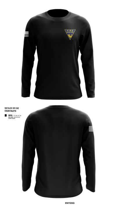 FIRE POLICE OF NJ 57693840 Long Sleeve Performance Shirt 1