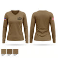 44th Air Defense Artillery Regiment 94212432 Women's Long Sleeve V-neck Shirt - 1