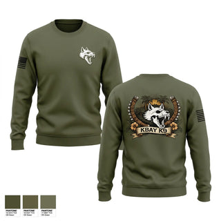 Crew Neck Sweatshirt, MCBH PMO K9, Marines, Teamtime, Team time, sublimation, custom sports apparel, team uniforms, spirit wear, spiritwear, sports uniforms, custom shirts, team store, custom team store, fundraiser sports, apparel fundraiser
