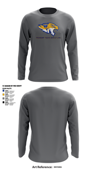 Long Sleeve Performance Shirt, Frenship Tigers Wrestling, Wrestling, Teamtime, Team time, sublimation, custom sports apparel, team uniforms, spirit wear, spiritwear, sports uniforms, custom shirts, team store, custom team store, fundraiser sports, apparel fundraiser