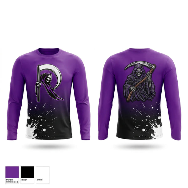 Long Sleeve Performance Shirt, Windy City Reapers, Baseball, Teamtime, Team time, sublimation, custom sports apparel, team uniforms, spirit wear, spiritwear, sports uniforms, custom shirts, team store, custom team store, fundraiser sports, apparel fundraiser