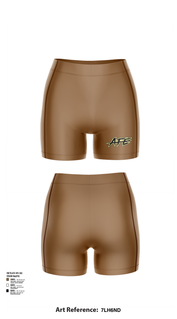 Womens Compression Shorts, 162 AFE, Air Force, Teamtime, Team time, sublimation, custom sports apparel, team uniforms, spirit wear, spiritwear, sports uniforms, custom shirts, team store, custom team store, fundraiser sports, apparel fundraiser