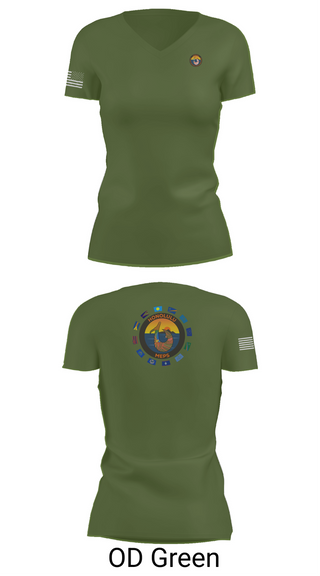 Womens Short Sleeve Vneck Shirt, Honolulu MEPS, Navy, Teamtime, Team time, sublimation, custom sports apparel, team uniforms, spirit wear, spiritwear, sports uniforms, custom shirts, team store, custom team store, fundraiser sports, apparel fundraiser