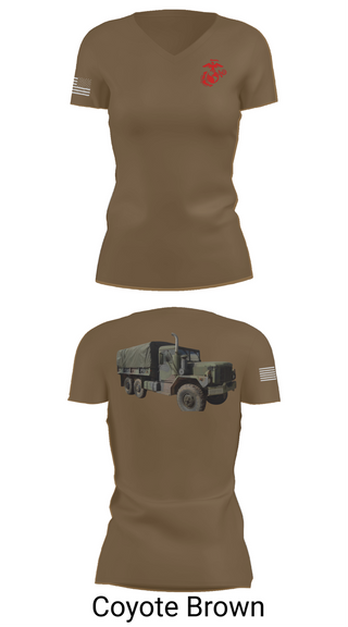 Womens Short Sleeve Vneck Shirt, H&S Battalion HQ CO Station Motor T, , Teamtime, Team time, sublimation, custom sports apparel, team uniforms, spirit wear, spiritwear, sports uniforms, custom shirts, team store, custom team store, fundraiser sports, apparel fundraiser